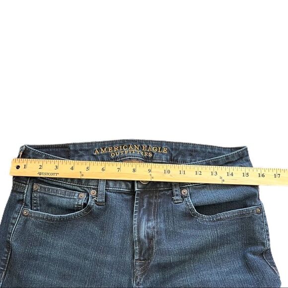 American Eagle Skinny 360 Extreme Flex Jeans. Midrise, Medium Wash. Sz 31x30 EUC - Picture 12 of 13